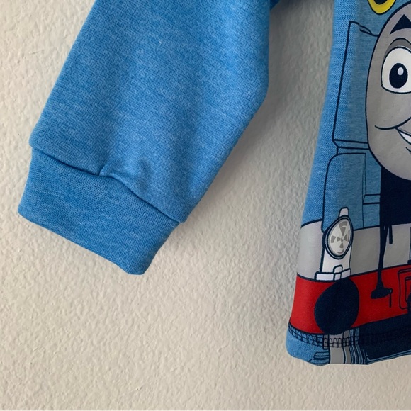 Thomas & Friends Tank Engine Fleece Half Zip Hoodie Blue Size: 5 - Picture 4 of 13